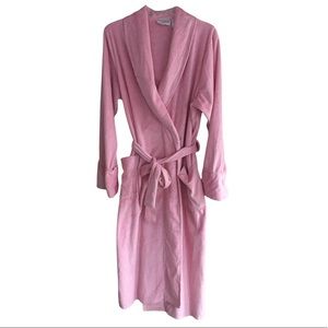 KAYANNA SPA Pink Plush Shawl Collar Robe